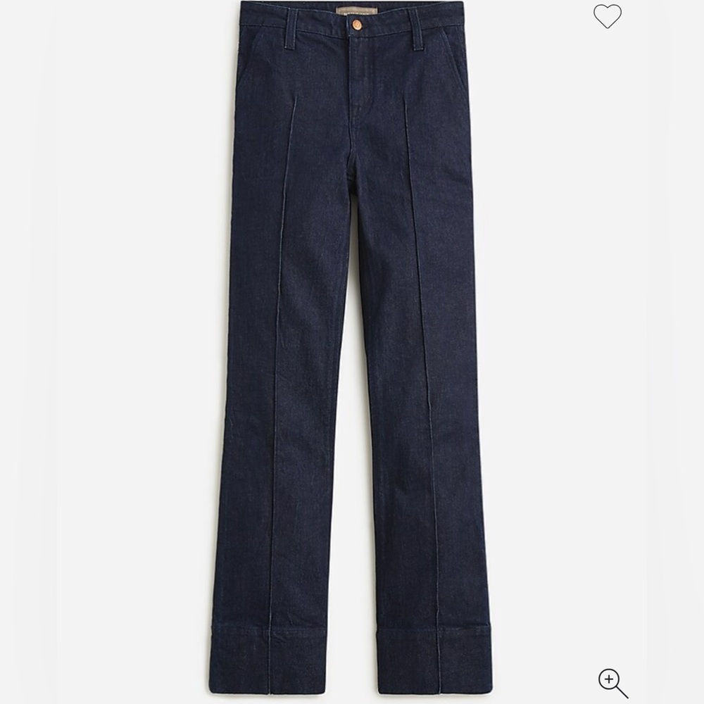 Limited Edition J Crew Point Sur Pintuck Flare Jean